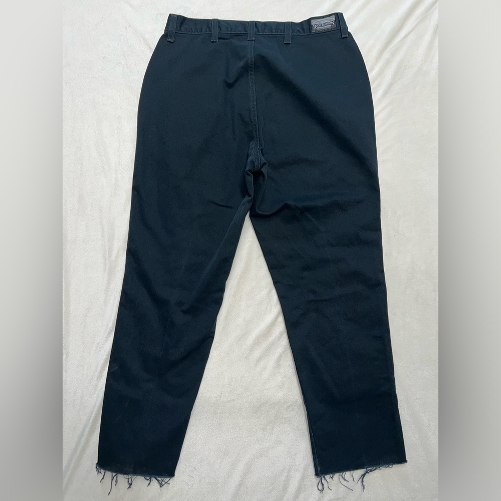 Black Vintage Raw Hemmed Rocky Mountain Jeans / Size 33